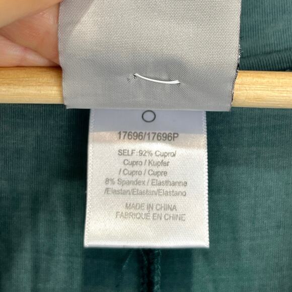 DOLAN Anthropologie Cap Sleeve V-Neck Tunic Dress Hi Low Green Petite S PS - Picture 8 of 9